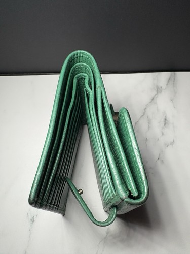 GUCCI Authentic Interlocking GG Emerald Green Leather Bifold Wallet (USA SELLER) - Bild 3 von 14