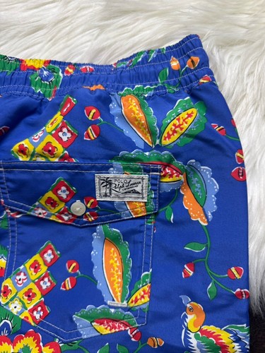 Polo Ralph Lauren Herren 2XLT Badehose gefüttert Shorts Taschen Kordelzug Blumen - Bild 4 von 11