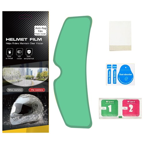 Motorcycle Rainproof Anti-fog Patch Visor Lens Universal Helmet Film For Rain - Bild 11 von 12
