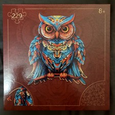 Hochwertiges Holzpuzzle - Motiv: Eule  (in hübscher Schachtel/Box)