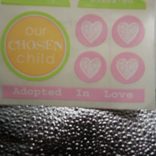 Adesivi Scrapbooking Adozione Adozione Adozione In Love Rosa - Foto 2 di 7