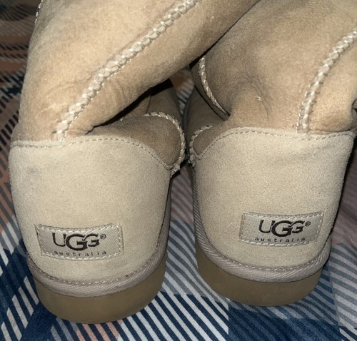 UGG Australia Classic Tall Damen-Stiefel Größe 9 Kastanie Lammfell Wildleder 5815 - Bild 2 von 5