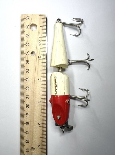 Creek Chub Red-White Pikie Jointed - Fishing Lure - Picture 6 of 10