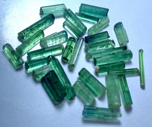 Beautiful Terminated Green Tourmaline Crystals From Afghanistan - Picture 4 of 5