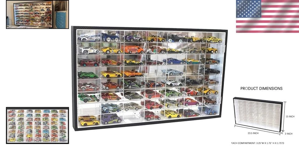 Versatile 1/64 Scale Die-Cast Car Storage Unit – Dual Door, Lightweight Design - Image 2 of 4
