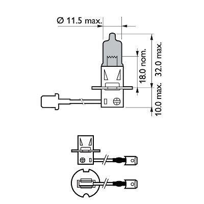 Glühlampe Scheinwerfer Fernscheinwerfer für Philips 12336Wvub1 - Bild 3 von 7