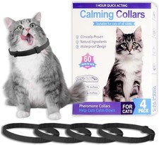 4 Pack Calming Collar for Cats Efficient Relieve Reduce Anxiety 2 BOXES OF 4