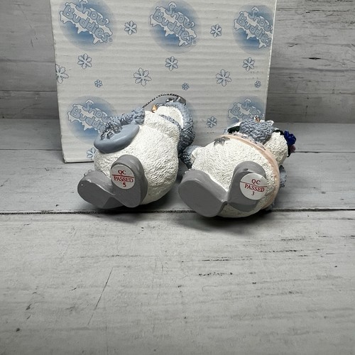 Vintage Snow Buddies Ornaments You Make Me Feel Like a Queen & Hanging Around - Picture 6 of 6