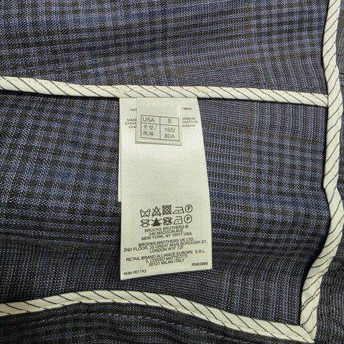 NWT Brooks Brothers Red Fleece Plaid Blue Black Rain Cape Jacket S - Picture 7 of 13