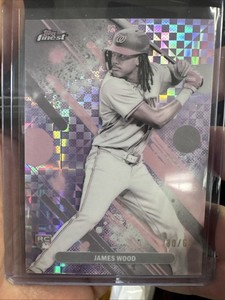 2025 Topps Finest James Wood #100 RC Pearl /60 