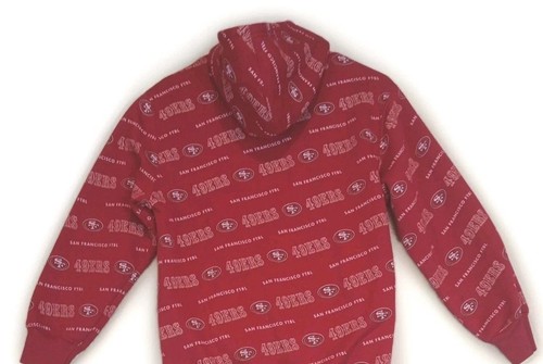 NFL 49ers rotes Kapuzenpullover - Größe L - Team Apparel - Siebdruck Logo - Bild 9 von 9