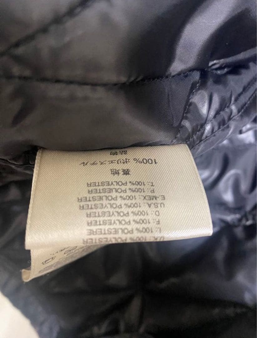 55DSL Quilted Down Jacket Black Polyester Stylish… - image 6