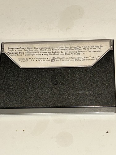 The Legendary Jim Reeves Tape One Country Album Cassette 1R - Picture 2 of 2