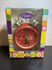 Coca Cola twin bell alarm clock advance clock co 1996 Coke