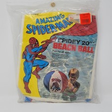 Vintage 1977 Marvel SPIDER-MAN Spidey 20 Inch 20" Inflatable Beach Ball