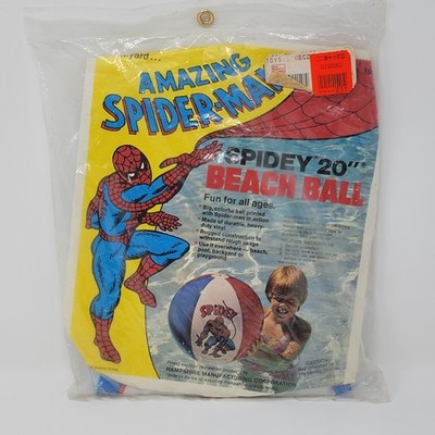 Vintage 1977 Marvel SPIDER-MAN Spidey 20 Inch 20'' Inflatable Beach Ball