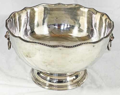 SUPERB LARGE SILVER PLATED CHAMPAGNE WINE COOLER MULTI BOTTLE ICE BUCKET h - Picture 2 of 14