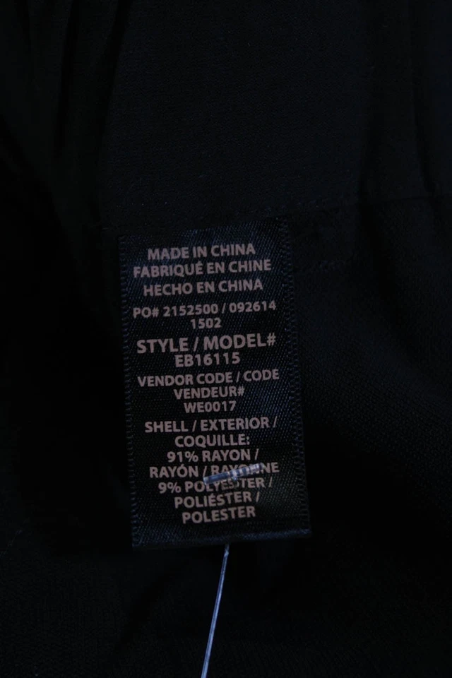 Ella Moss 女式高腰阔腿腰带裤子黑色超小号 — 第 4/4 张图片