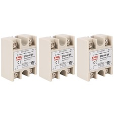 3 PCS Solid State Relay SSR-40DA DC to AC Input 3-32VDC Output 24-380VAC 40A