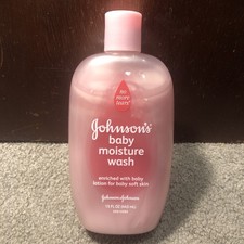 Johnson's Baby Moisture Wash Enriched with Baby Lotion Hypoallergenic Pink, 15oz