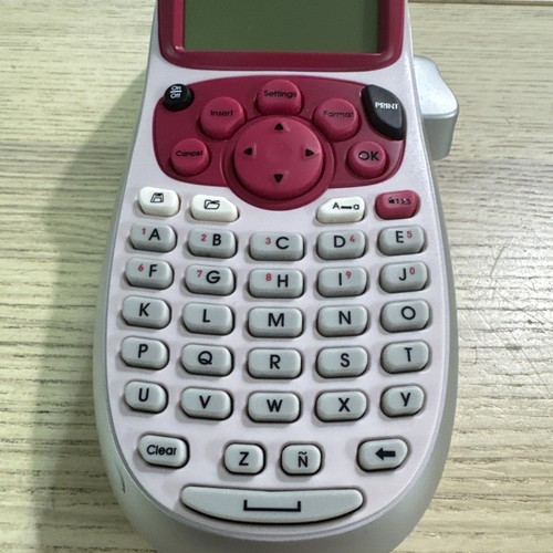 Dymo LetraTag LT-100H Handheld Label Maker ABC Keyboard Label Printer - Pink - Picture 2 of 8