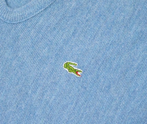 Vintage IZOD LACOSTE Men's V-Neck LS Sweater Made in USA Blue Size XL 80s - Picture 4 of 13