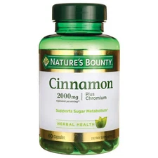 Nature's Bounty Cinnamon Plus Chromium 2,000 mg 60 Caps