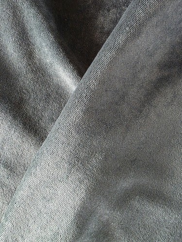 Vintage Emerald Green Cotton Velvet Pencil Pleat Curtains - L60" x W49" EACH - Picture 12 of 12