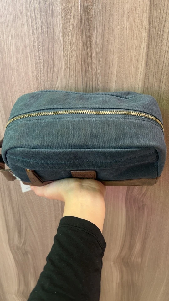 Новый с Ярлыками Мужские LUCK BRAND туалетных принадлежностей сумка путешествий чехол DOPP бритья сумка темно-синий - Изображение 4 из 4