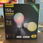 Brighter A19 E26 Smart LED Bulb 2-Pack 16W 1600lm WiFi RGB Dimmable