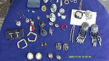New Listing*12 pairs of used earrings assorted shapes,colors, materials and size