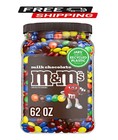 ✅ Pack of 2 — M&M'S Milk Chocolate Candy 62 oz Jars — Free Shipping!!!