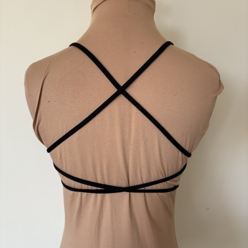 Crop Shop Boutique CSB Serenity Lexi kurzer Sport-BH mit Riemchen hinten gebraucht, in einwandfreiem Zustand Größe M - Bild 3 von 12