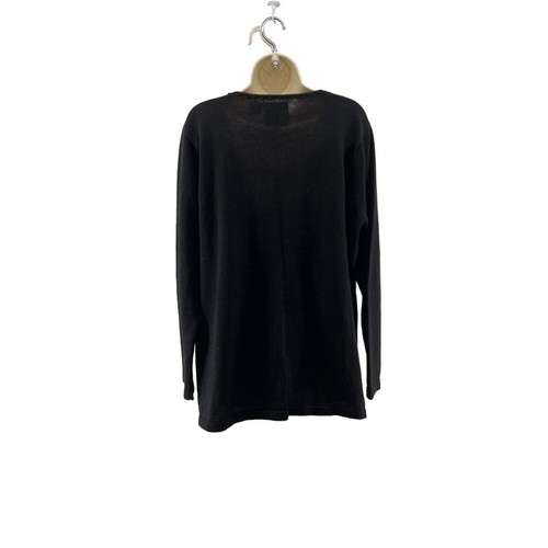 Vintage Storybook Knits Black Silver Witch Embroidered Beaded Cardigan Womens 1X - Picture 5 of 5