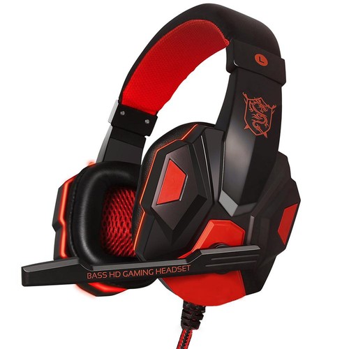 Casque Gaming 3.5mm Micro Casque Stéréo Basse Surround pour PS5 PS4 PC Xbox 360 - Photo 2/24