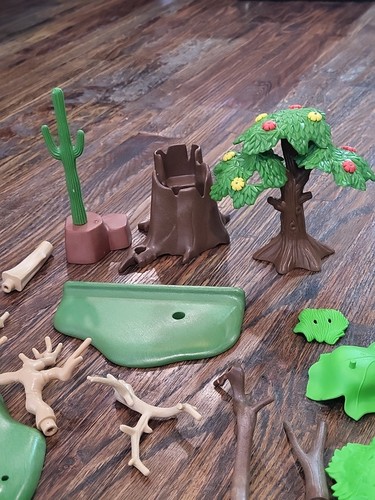 Playmobil Green LANDSCAPE LOT Trees Cactus Plants Flowers Parts Only 100+ Piece - Picture 3 of 21