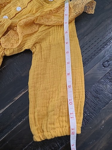 Baby Girl Romper Ruffle Bodysuit - Picture 8 of 9