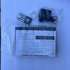 Video Quad Color 4CH Multiplexer 2 BNC Output with Remote Control and Free 1A...