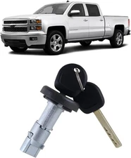 NEW Ignition Cylinder Switch with 2 Keys for 2014-2019 Silverado 1500 2500 3500