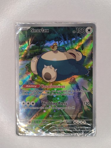 Snorlax - 051 Sv: Scarlet & Violet Promo Cards Seal ETB - Picture 1 of 6
