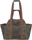 Heavy Duty Canvas Log Carrier Tote – Firewood Holder, Folds Flat, Indoor Use