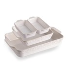 Casserole Dishes for Oven, Ceramic Bakeware Set of 4, Rectangular Baking Dish...