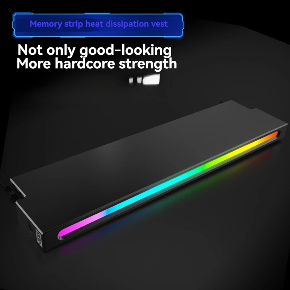 Universal Memory Heat Sink 5V 3PIN ARGB AURA Sync Memory Module Cooler DDR33137 - Image 4 of 4