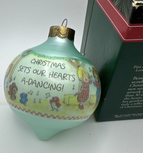 1992 Hallmark Betsey’s Country Weihnachten #1 Glasbirne Andenken Feiertag Ornament - Bild 5 von 5