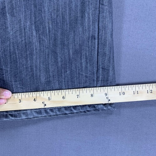 Jordan Craig Jeans Men 44x32 Gray Slim Fit Distress Denim Baggy Y2K embroidered - Picture 18 of 24