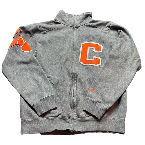 Clemson Tigers Champion Heritage Varsity Letter Jacket Full Zip Size S **Read** - Picture 1 of 9
