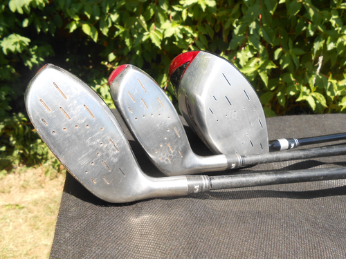 13 x Men’s R/H Golf club Irons Driver 3 to 4 Woods Putter & RAM bag used - Picture 4 of 15