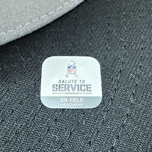 New Era 59Fifty NFL Las Vegas Raiders Salute To Service Fitted Hat Cap 7 3/4 NEW - Picture 8 of 14