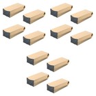 300 stücke Kraftpapier Side-Gusset-Taschen Aluminiumfolie-Dichtungsbeutel