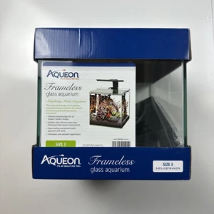 Aqueon Frameless Cube Edgeless Glass Aquarium 3 Gallon